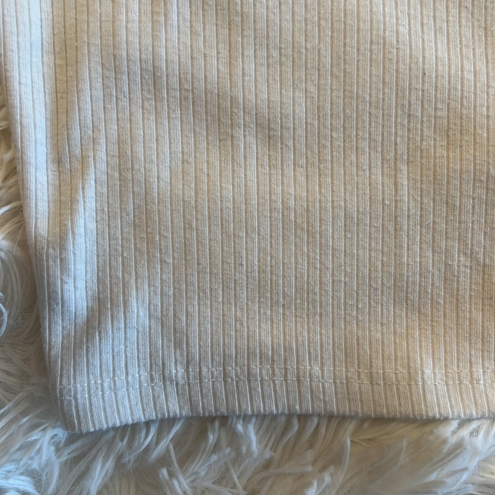 ALYA Open Back White Ribbed Tank Top - XL - Picture 2 of 3